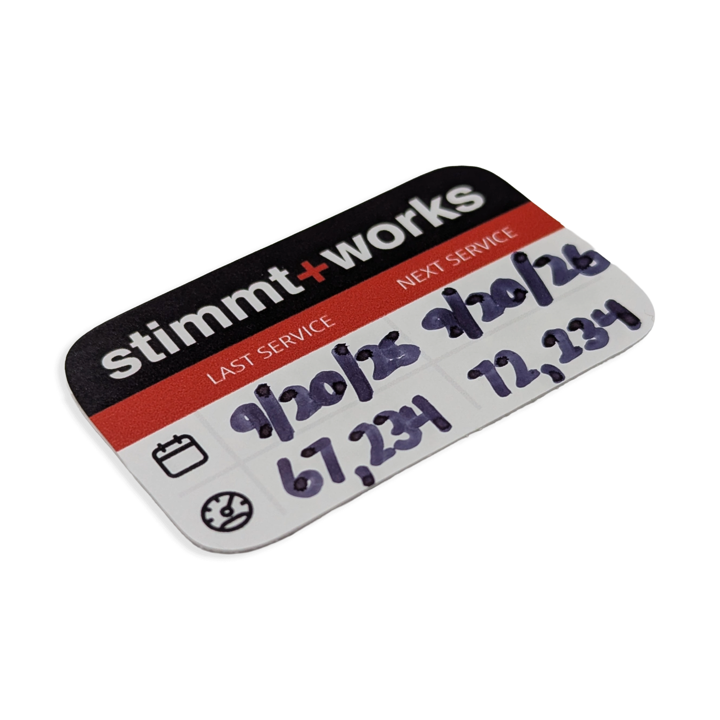 Oil Change Reminder Stickers